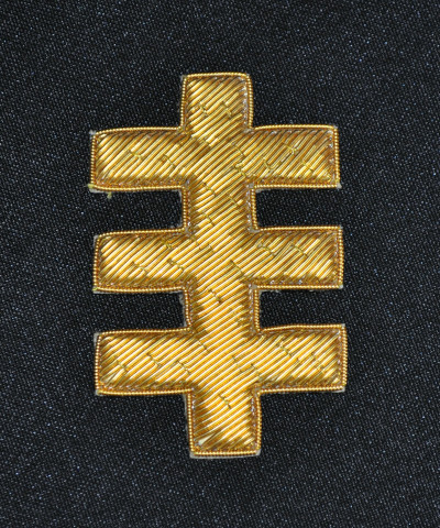Knights Templar - Great Seneschal - Cap Badge - Embroidered - Ireland - Click Image to Close